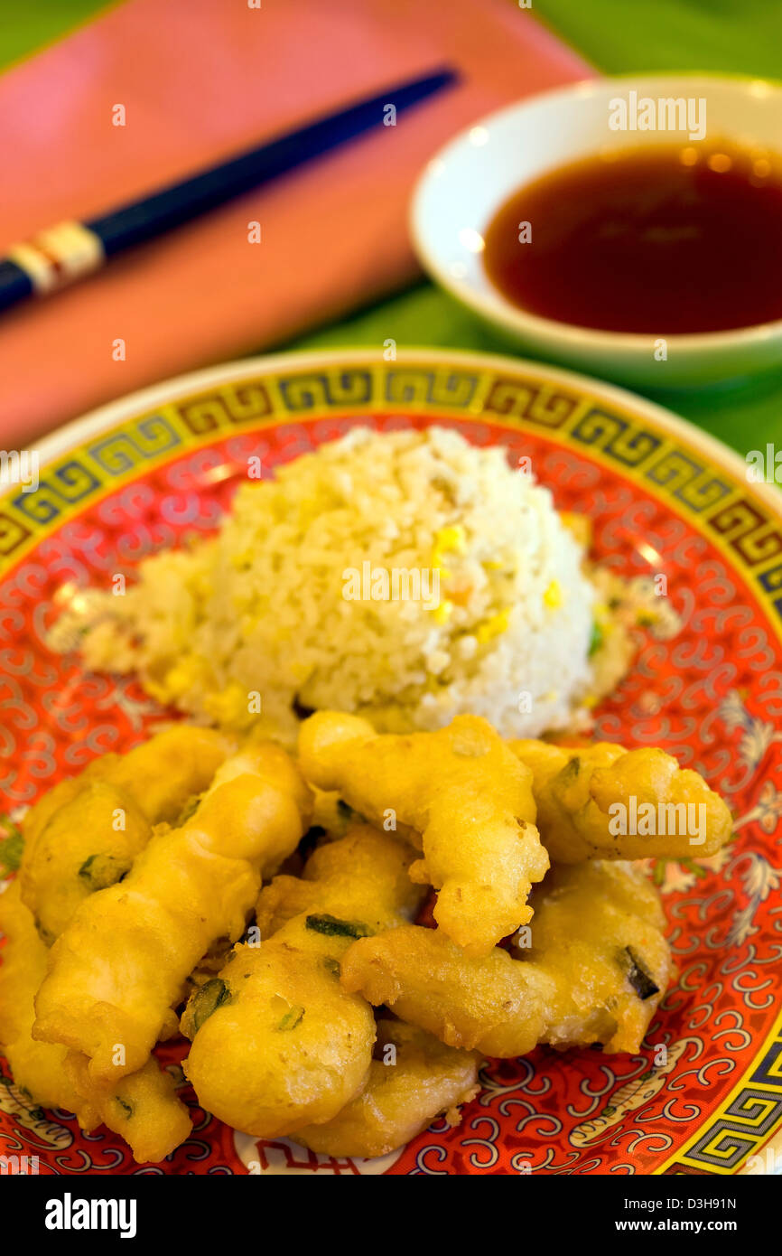 Ma Far Chicken Chinese food. Stock Photo