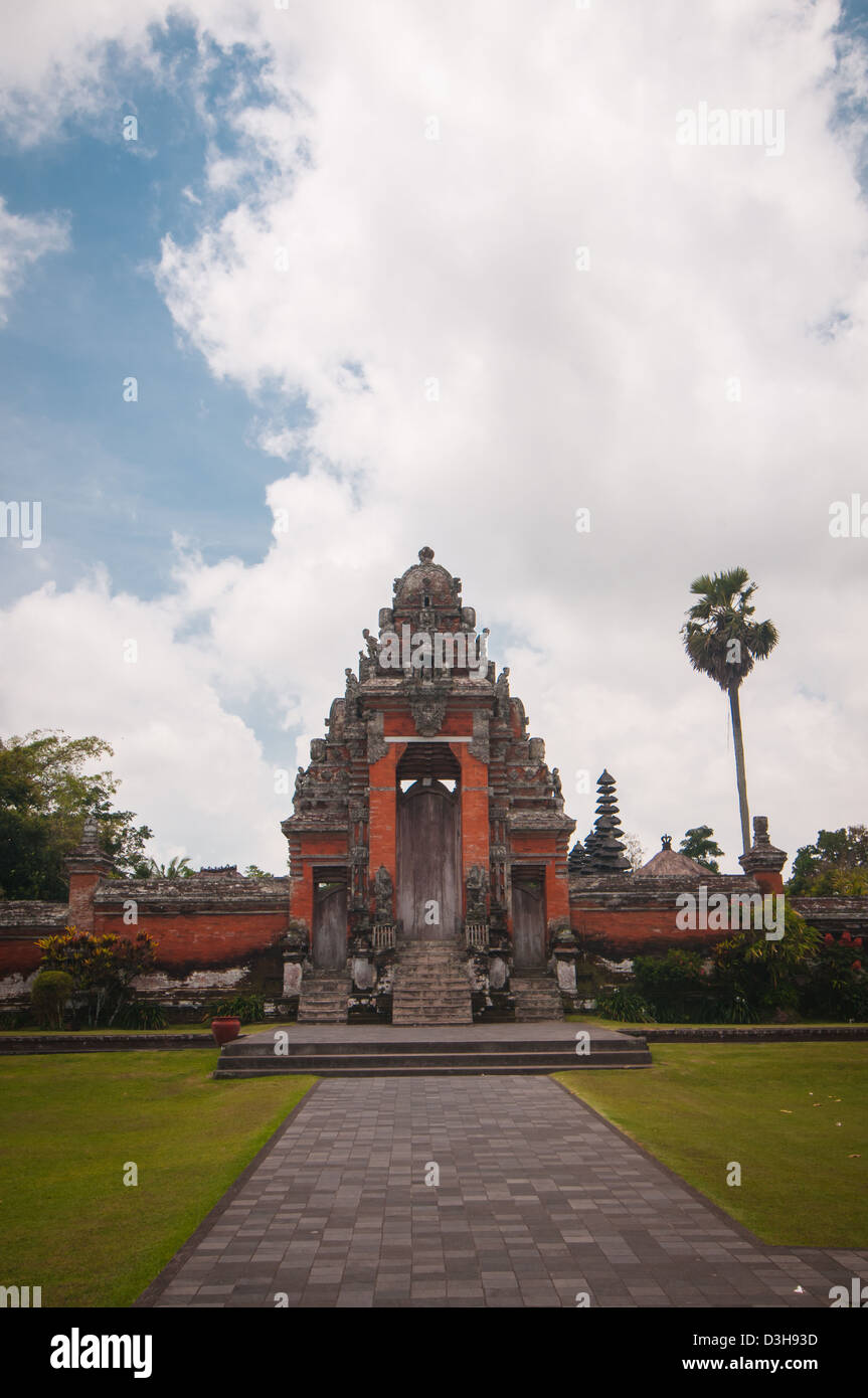 Main gate to Pura Taman Ayun - hindu temple near Mengwi, Bali, Indonesia Stock Photo