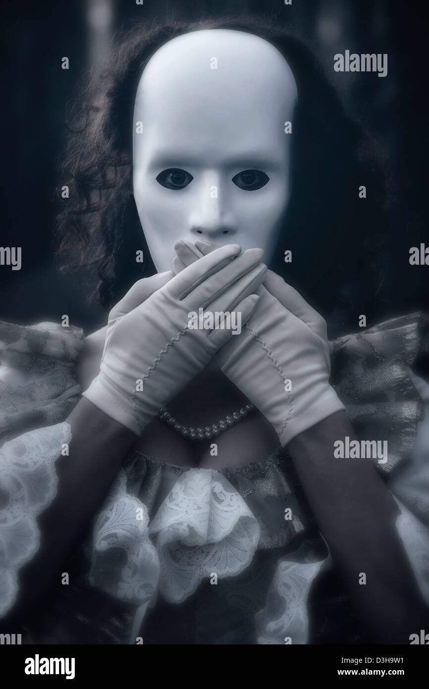 Anonymous mask white hires stock photography and images Alamy