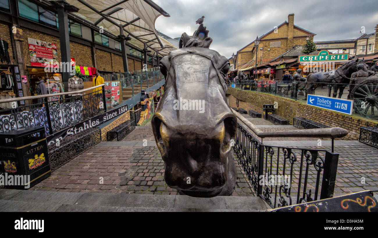 London, England, Camden Town, Camden Lock, Horse Stock Photo