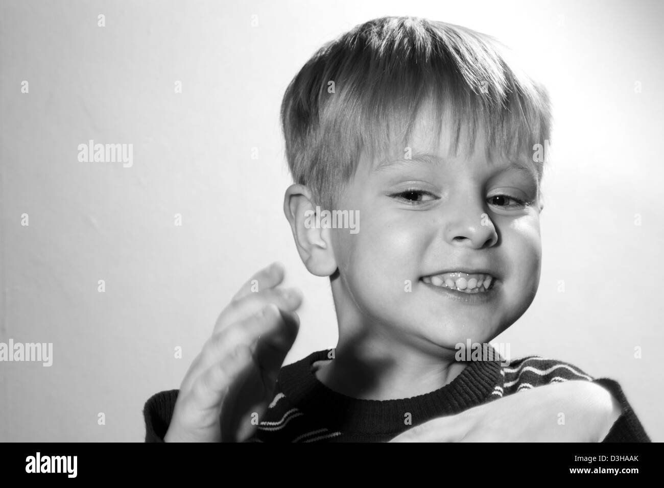 Boy Spiky Hair Black And White Stock Photos Images Alamy
