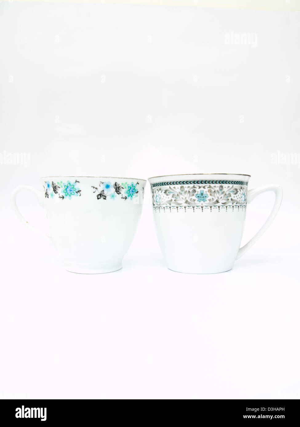 A Chiness porcelain tea cup Stock Photo