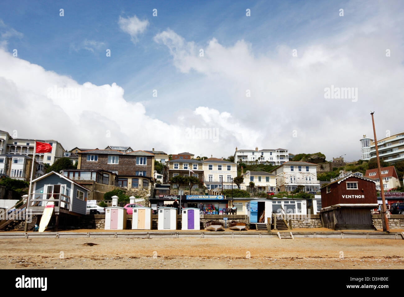The beach front at Ventnor in the Isle of Wight Stock Photo
