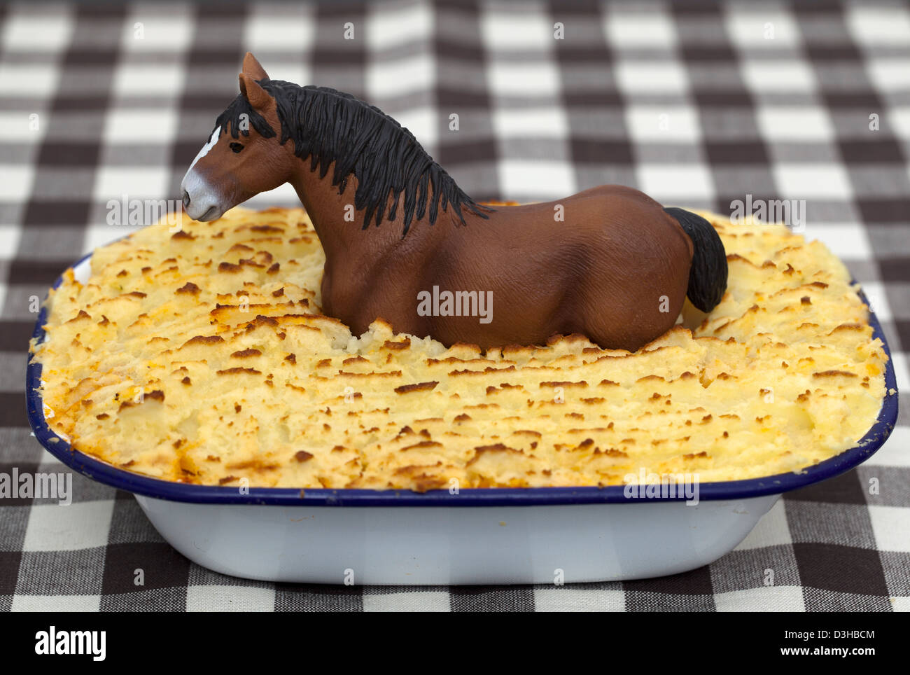 Horse Meat Pie Stock Photo Alamy