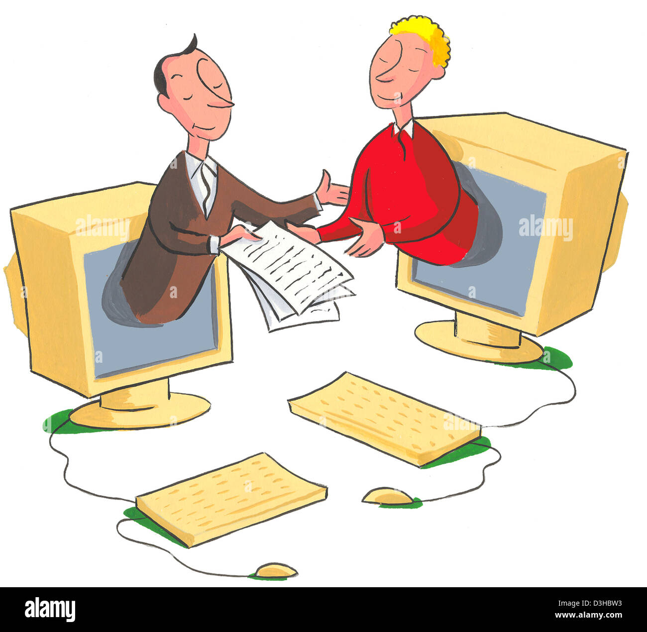 Old computer science symbols illustration hi-res stock photography and ...