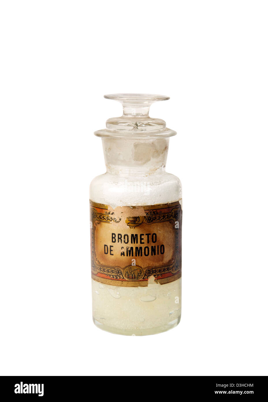 Antique glass bottle for pharmaceutical use Stock Photo Alamy