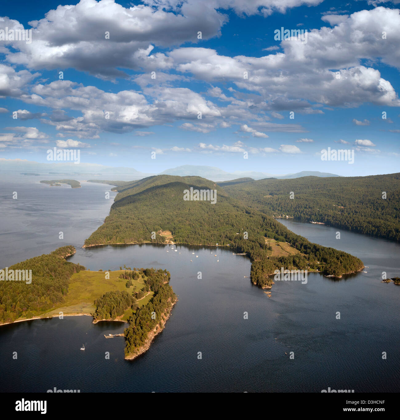 Gulf Islands Saturna Island and Samuel Island Stock Photo Alamy
