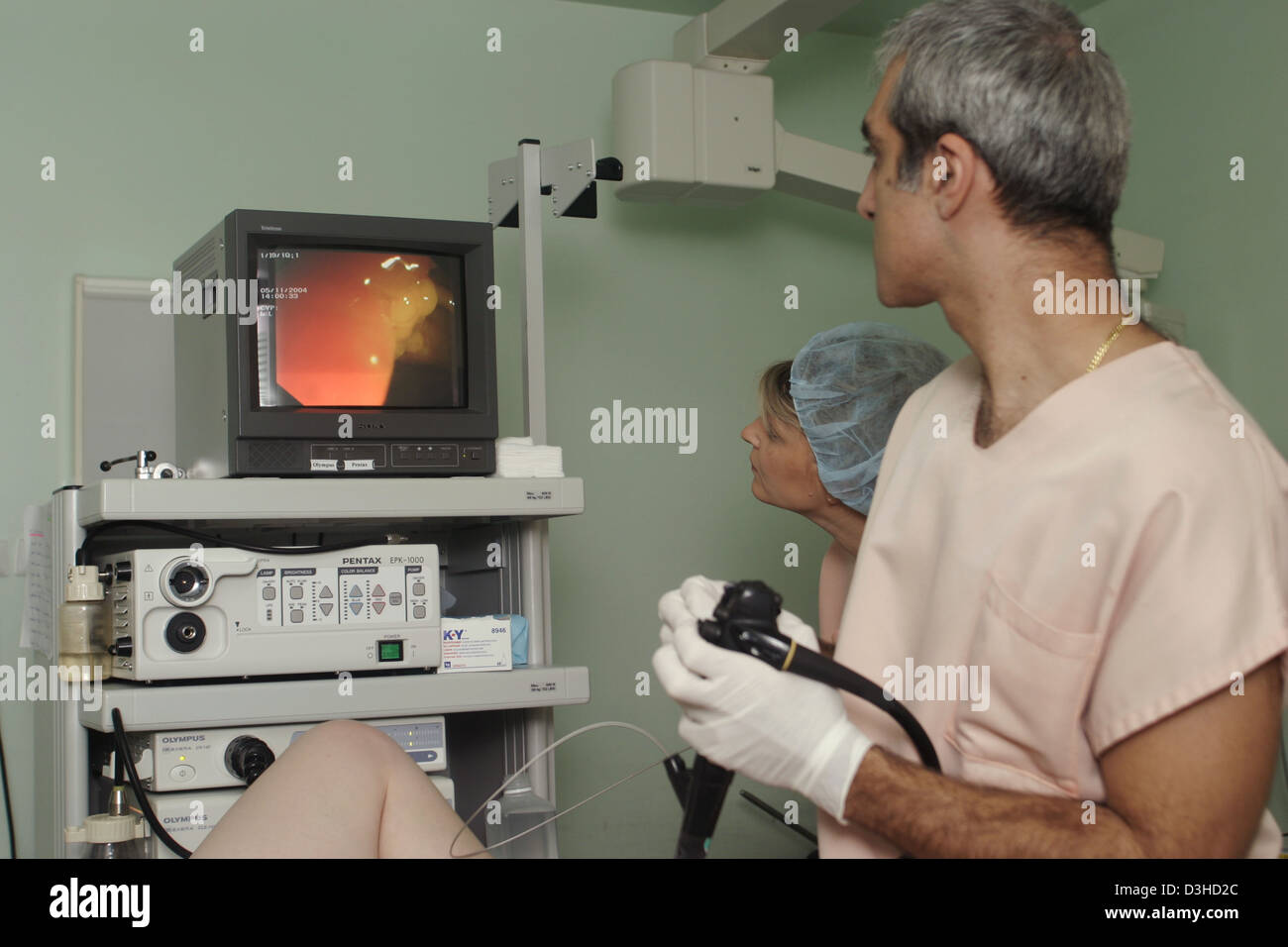 COLON, ENDOSCOPY EXAMINATION Stock Photo Alamy