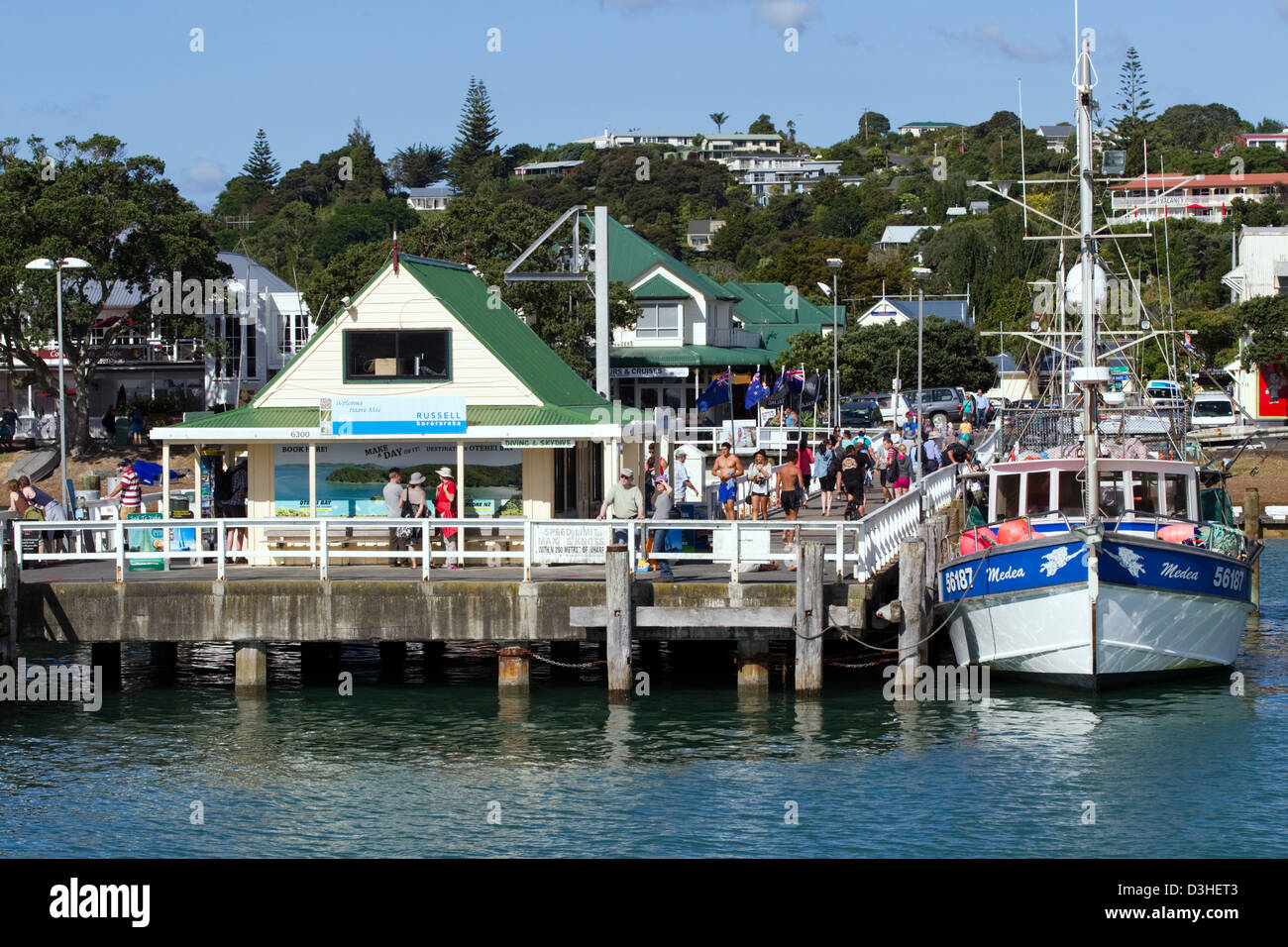 Russell Ferry Terminal, Bay of Islands, New Zealand, Friday, February
