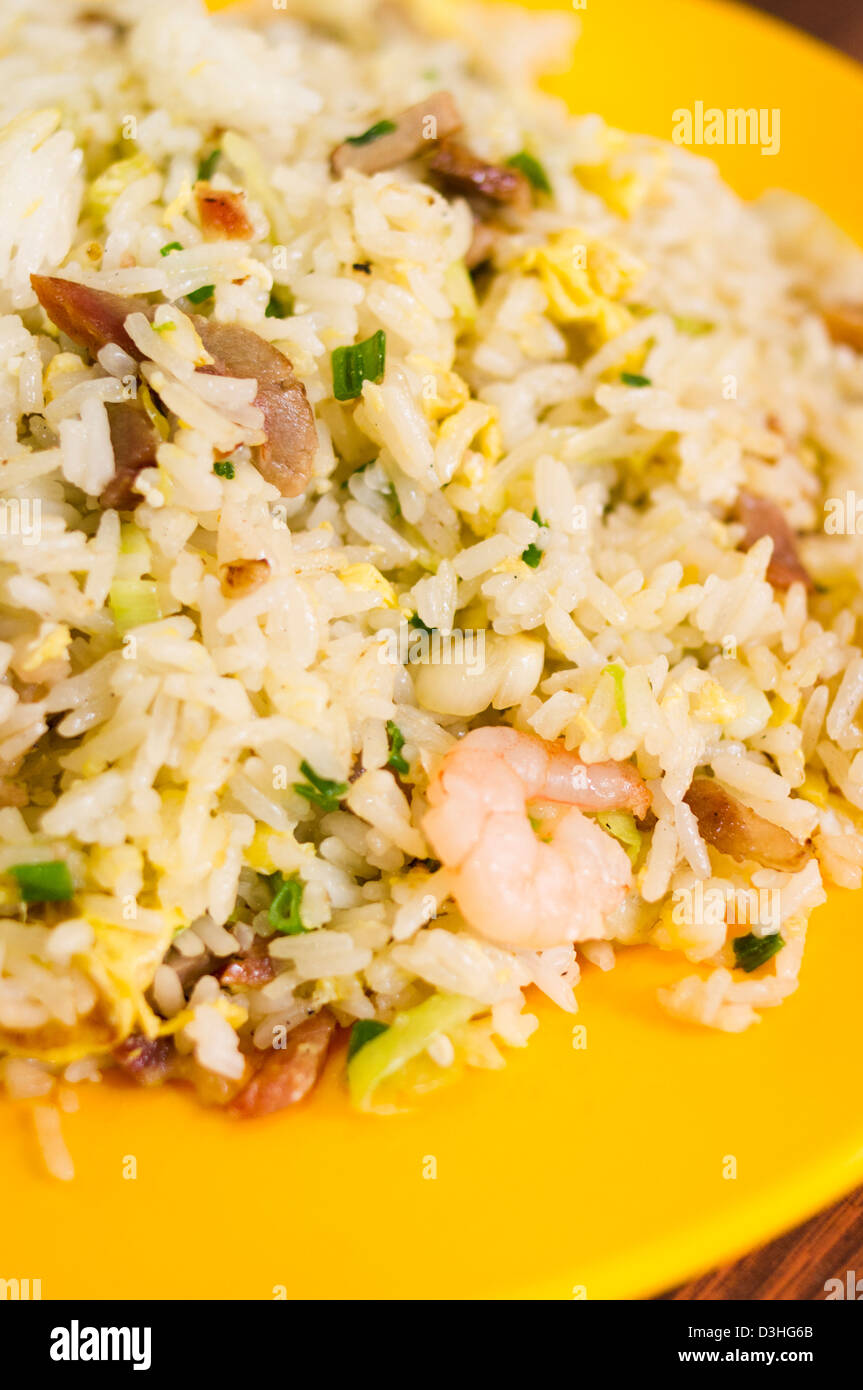 Yang zhou Fried rice, a common chinese dish on menu Stock Photo Alamy