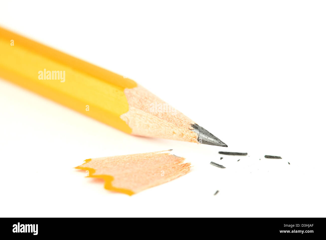 Sharpened pencil closeup Stock Photo