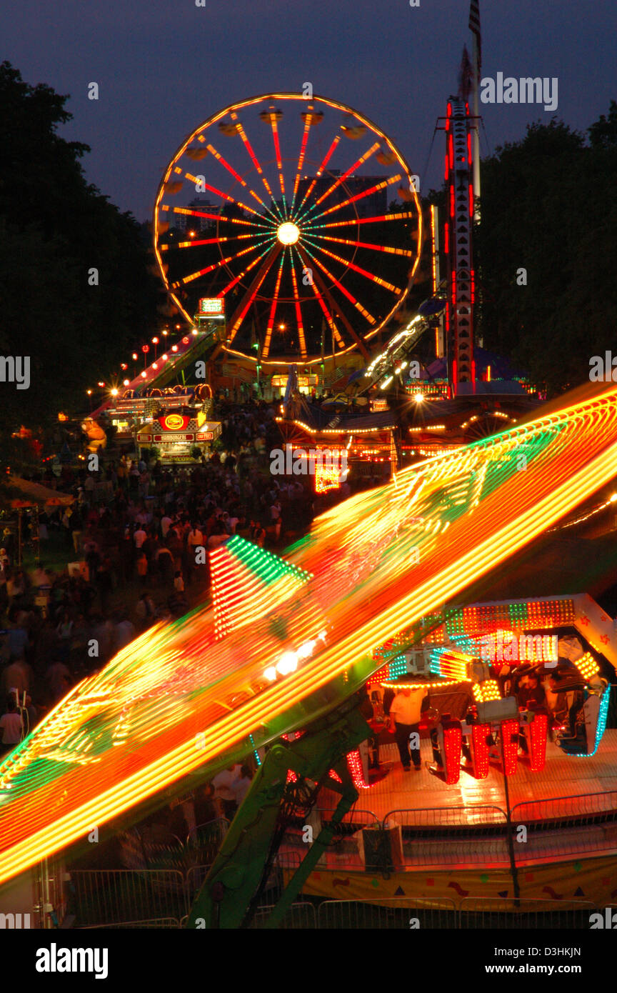 Carnival rides, Cinco de Mayo Fiesta, Portland, Oregon Stock Photo Alamy