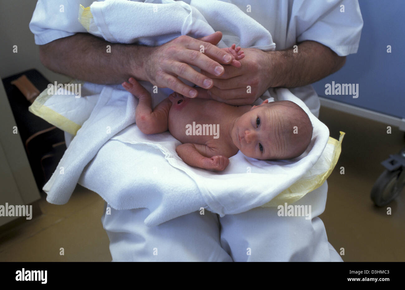 PREMATURE BABY, CARE Stock Photo