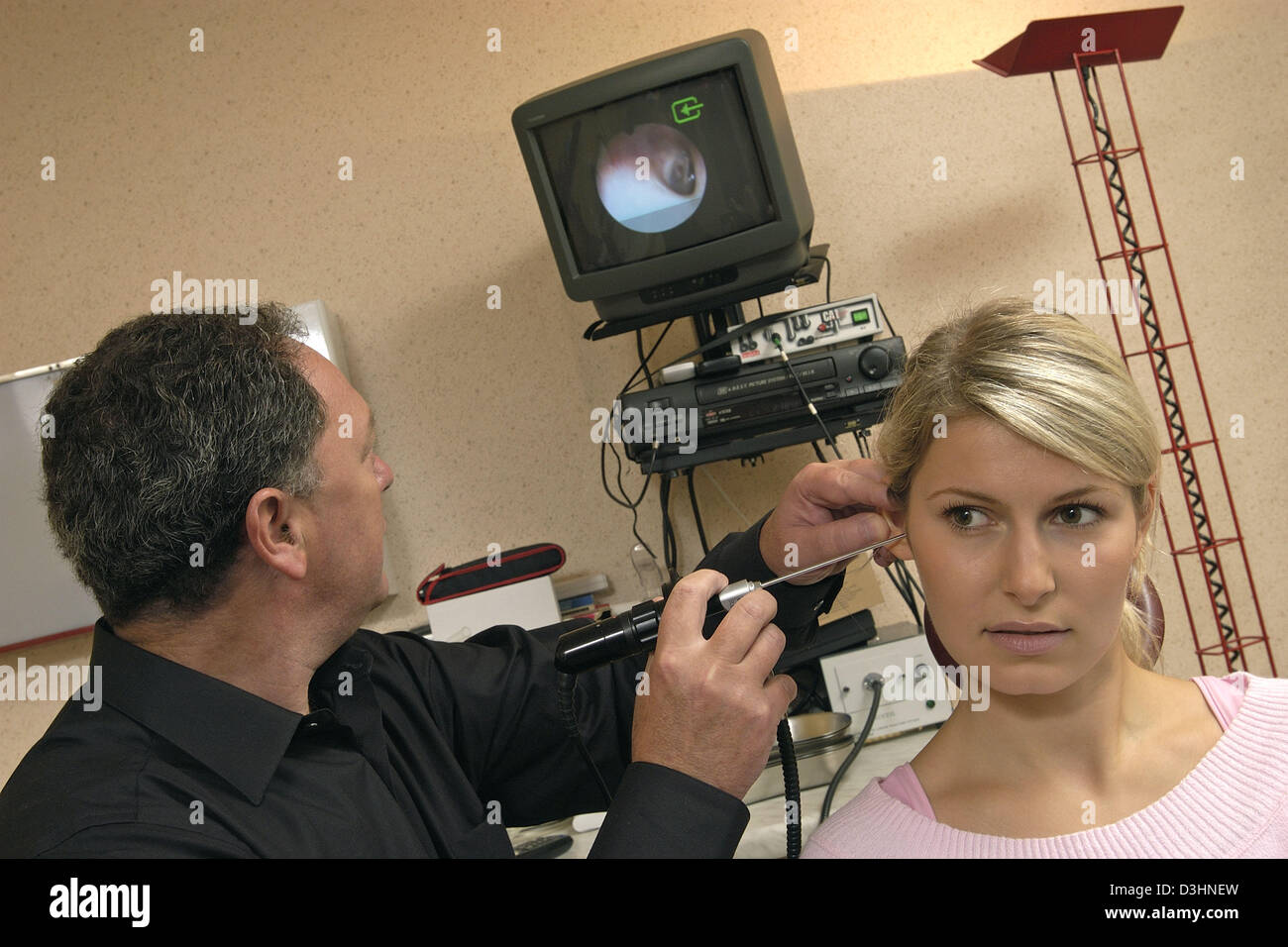 EAR NOSE &THROAT, ENDOSCOPY Stock Photo