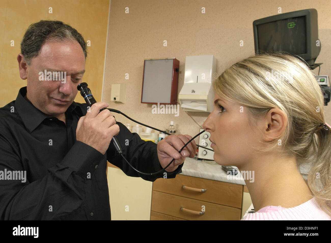 EAR NOSE &THROAT, ENDOSCOPY Stock Photo Alamy