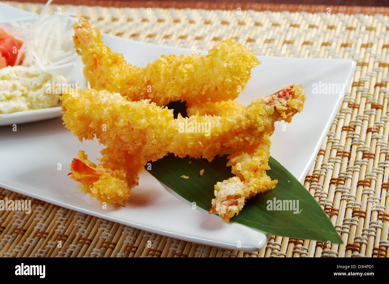 prawn Ebi tempura bowl, japanese food Stock Photo - Alamy