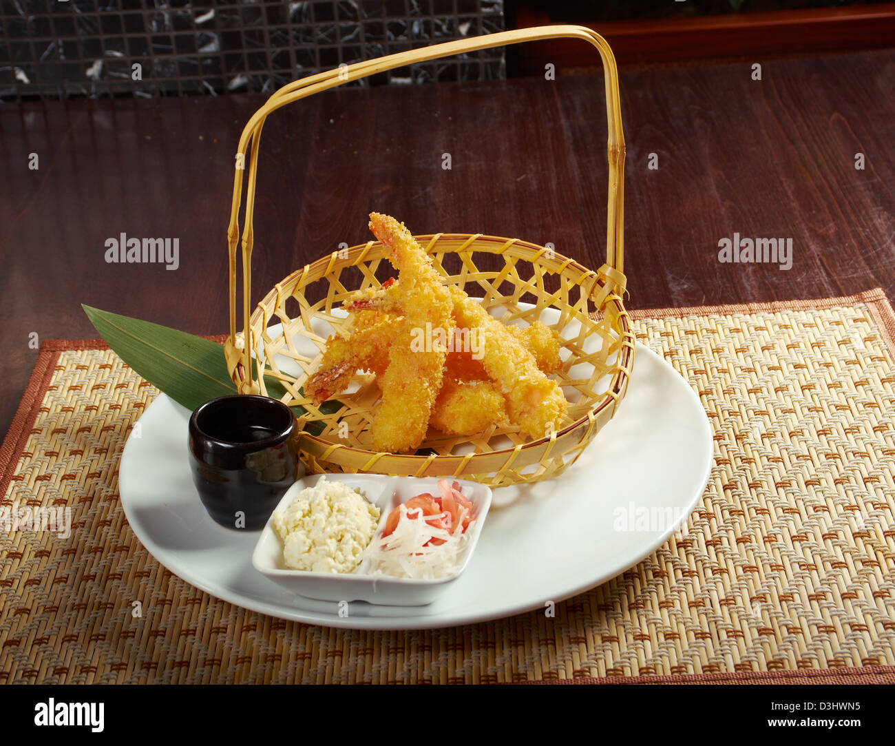 prawn Ebi tempura bowl, japanese food Stock Photo Alamy