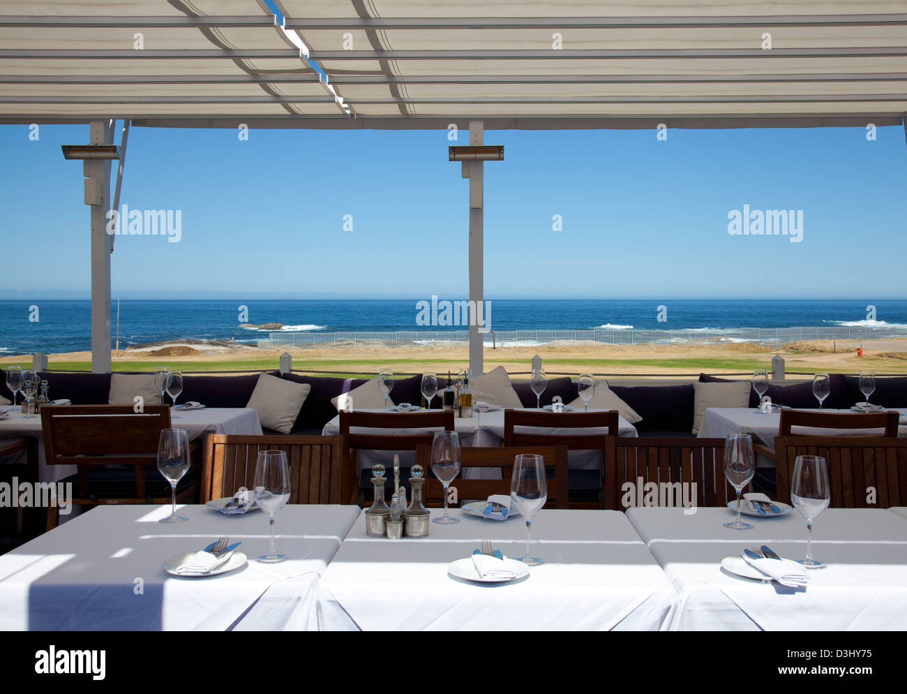 Bungalow table setting in Camps Bay - Cape Town - South Africa Stock Photo  - Alamy