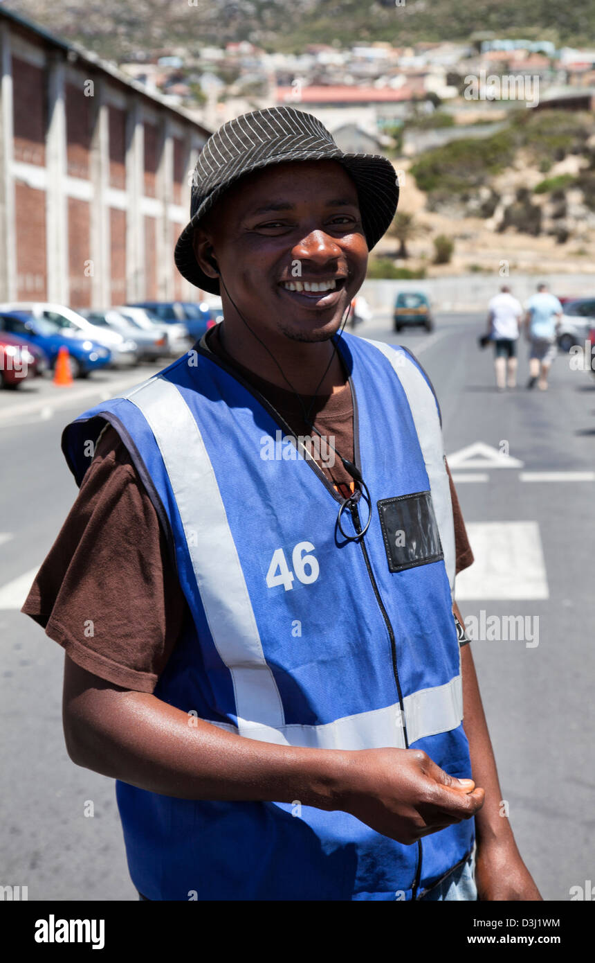 Parking Attendant at Hout Bay Market in Cape Town South Africa Stock Photo Alamy