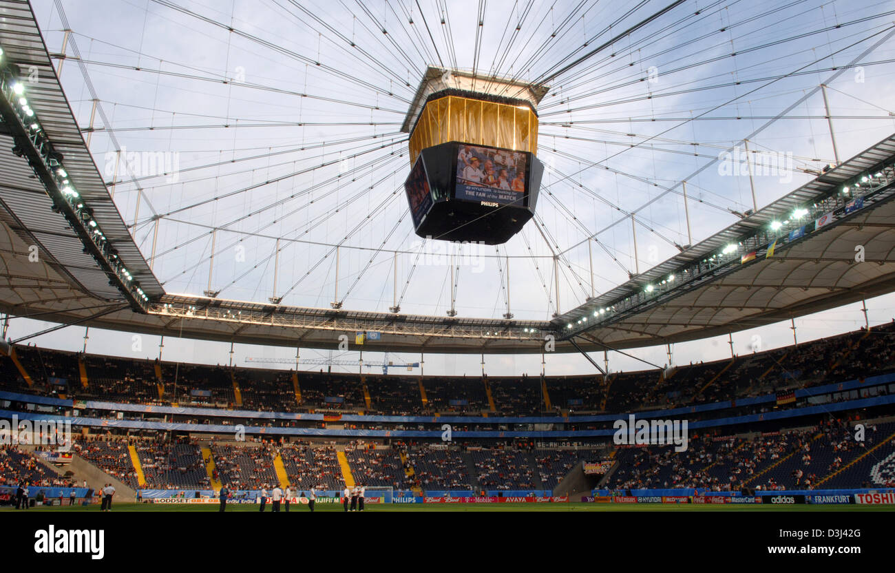 (dpa) - General view of the Commerzbank Arena prior to the opening match of the FIFA Confederations Cup between Germany and Australia in Frankfurt, Germany, 15 June 2005. Stock Photo