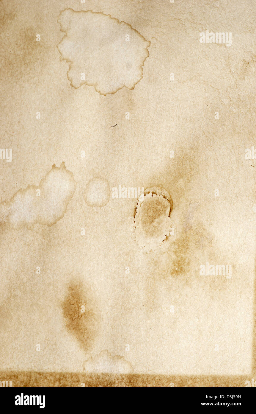 old paper texture with dirty spots Stock Photo