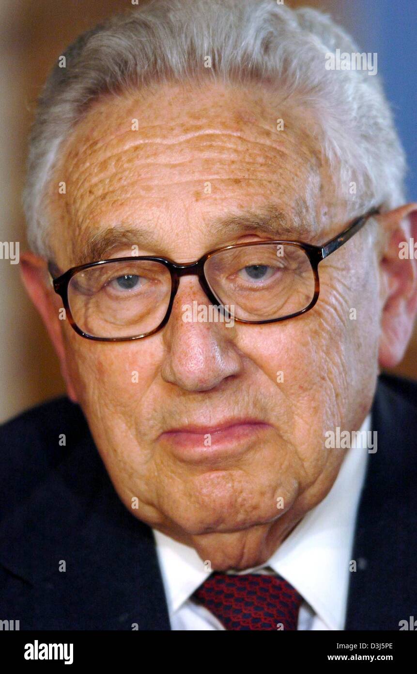 (dpa) - Henry A Kissinger, former US Secretary of State and Nobel Peace Prize Laureate of 1973, pictured during his visit to his place of birth in Fuerth, Germany, 7 June 2004. Stock Photo