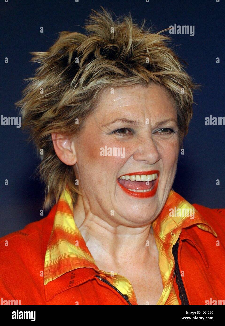 Dpa Danish Singer Gitte Haenning Smiles During An Appointment