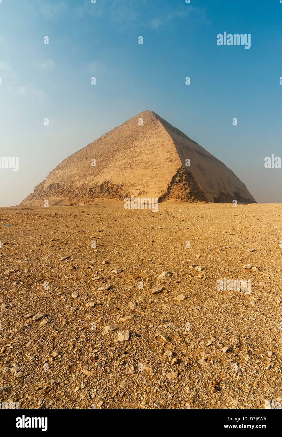 Bent Pyramid built under Old Kingdom Pharaoh Sneferu (2600 BC), Dahshur