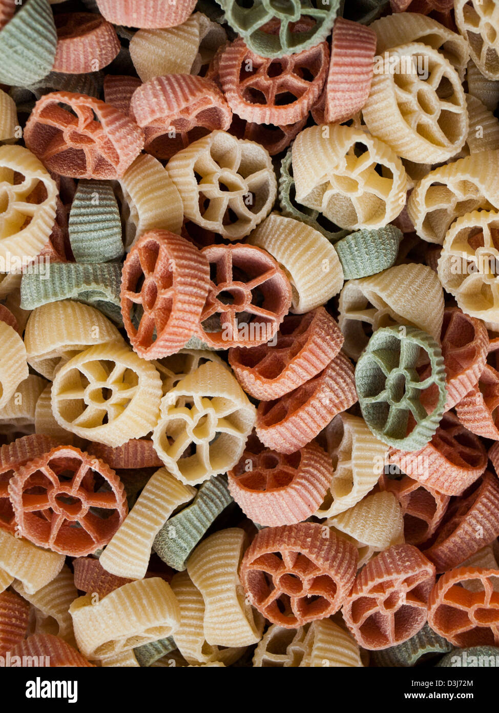 Gourmet pasta at the local farmers market. Farmers markets are a traditional way of selling agricultural products. Stock Photo