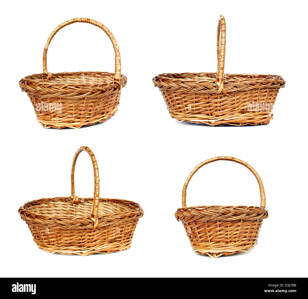 Wintage willow basket for fruits Stock Photo Alamy