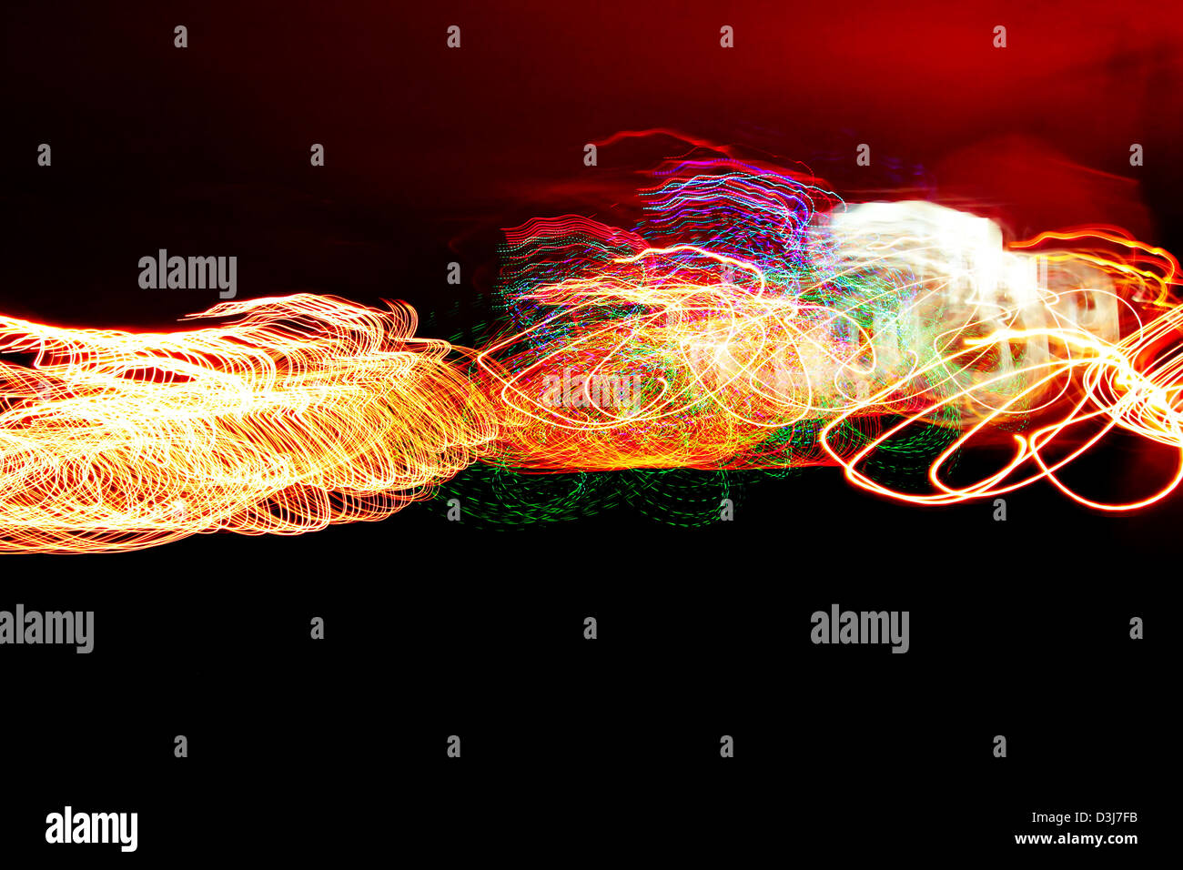 Fireworks at night party 2011 Stock Photo