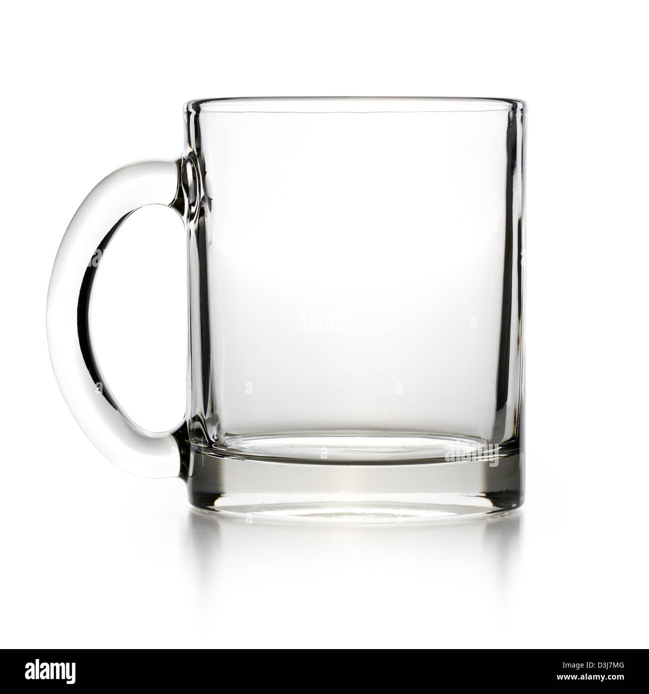empty glass teacup on white background Stock Photo Alamy