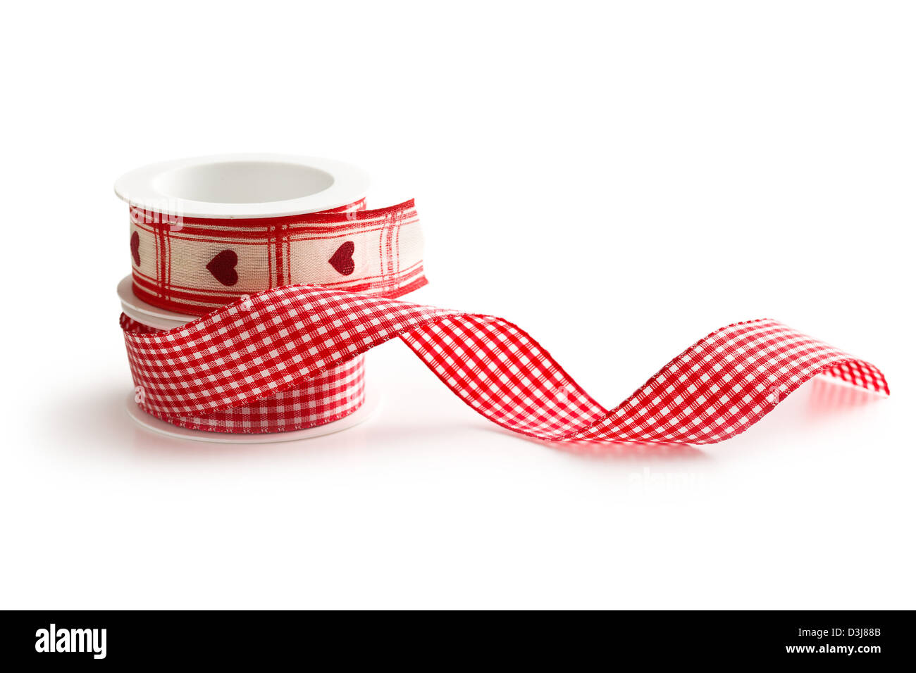 checkered ribbon on white background Stock Photo - Alamy