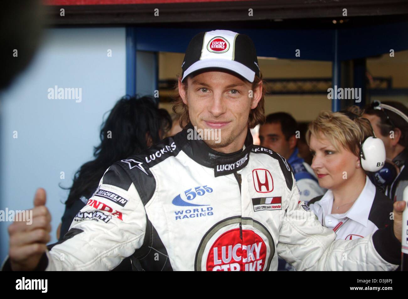 dpa English Formula One Pilot Jenson Button Team BAR Honda Smiles dpa English Formula One Pilot Jenson Button Team BAR Honda Smiles