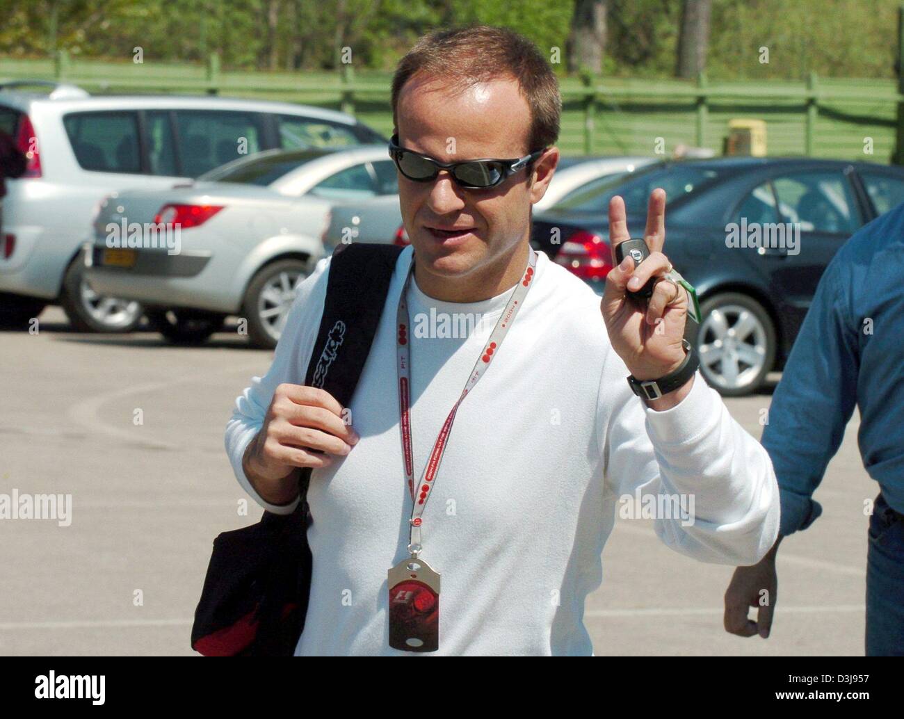 (dpa) Brazilian race car driver Rubens Barrichello (Team Ferrari