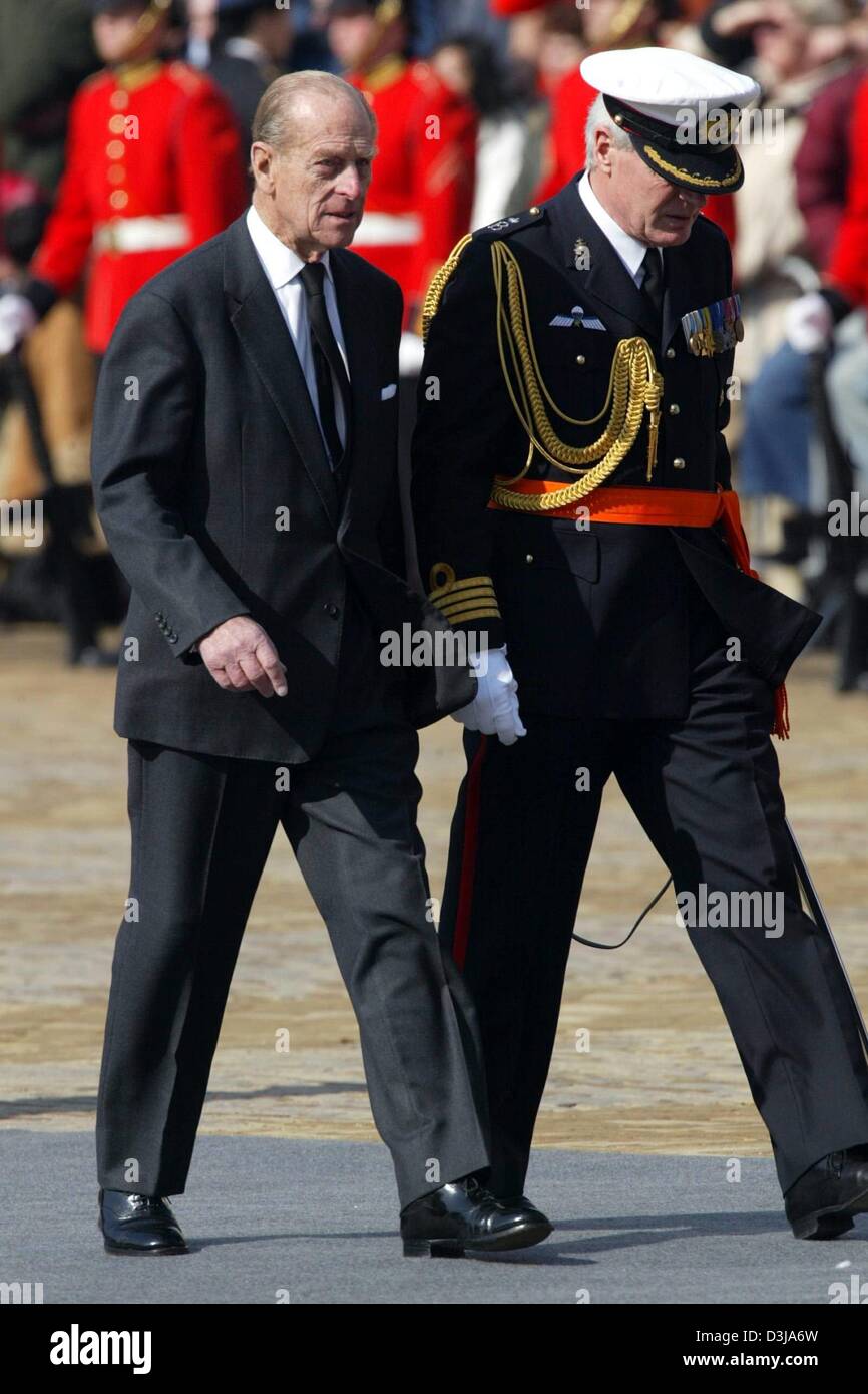 dpa) - Prince Philip, Duke of Edinburgh attends the funeral of ...