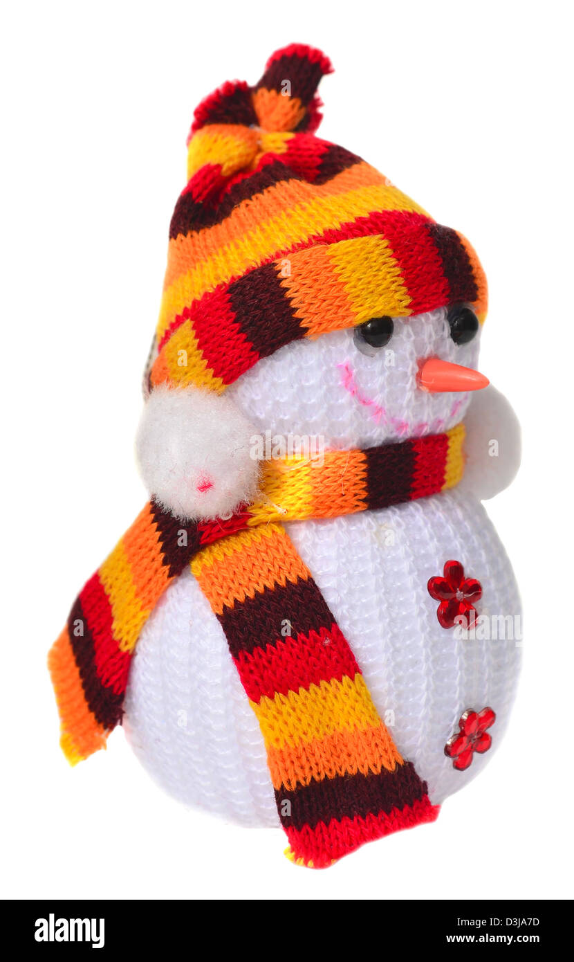 snowman isolated on white Stock Photo - Alamy