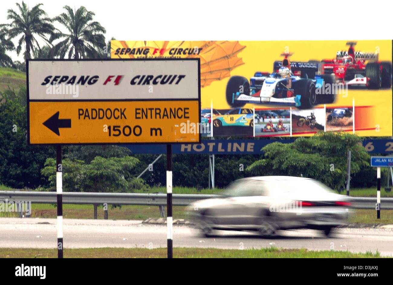 (dpa) Giant billboards promote the upcoming F1 race close to the Sepang ...