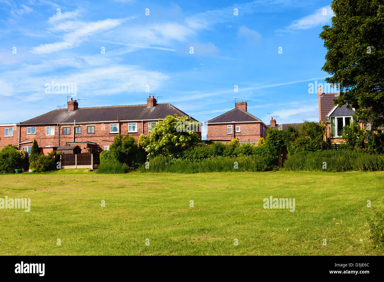 houses in english countryside Stock Photo Alamy