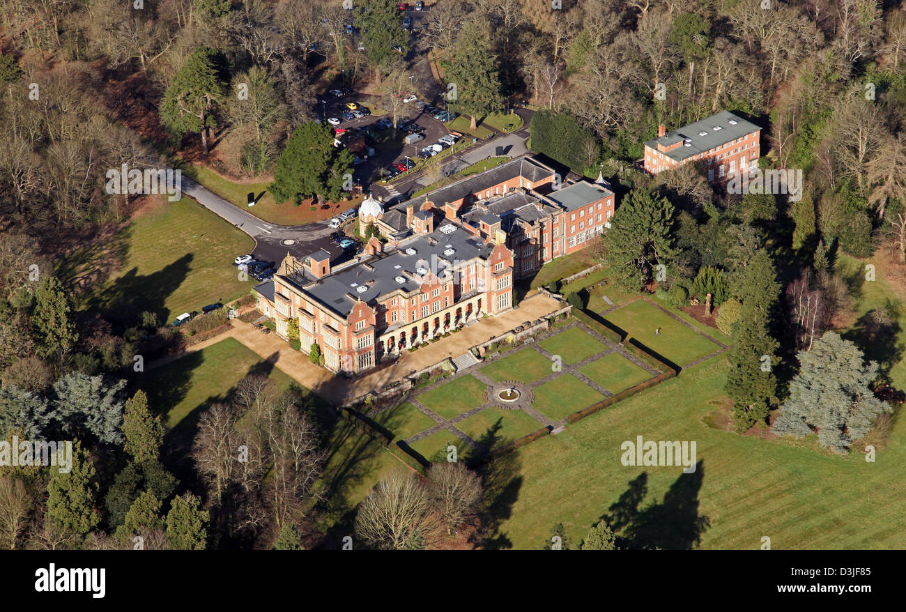Aerial view of East Hampstead Hall and Conference Centre near Bracknell