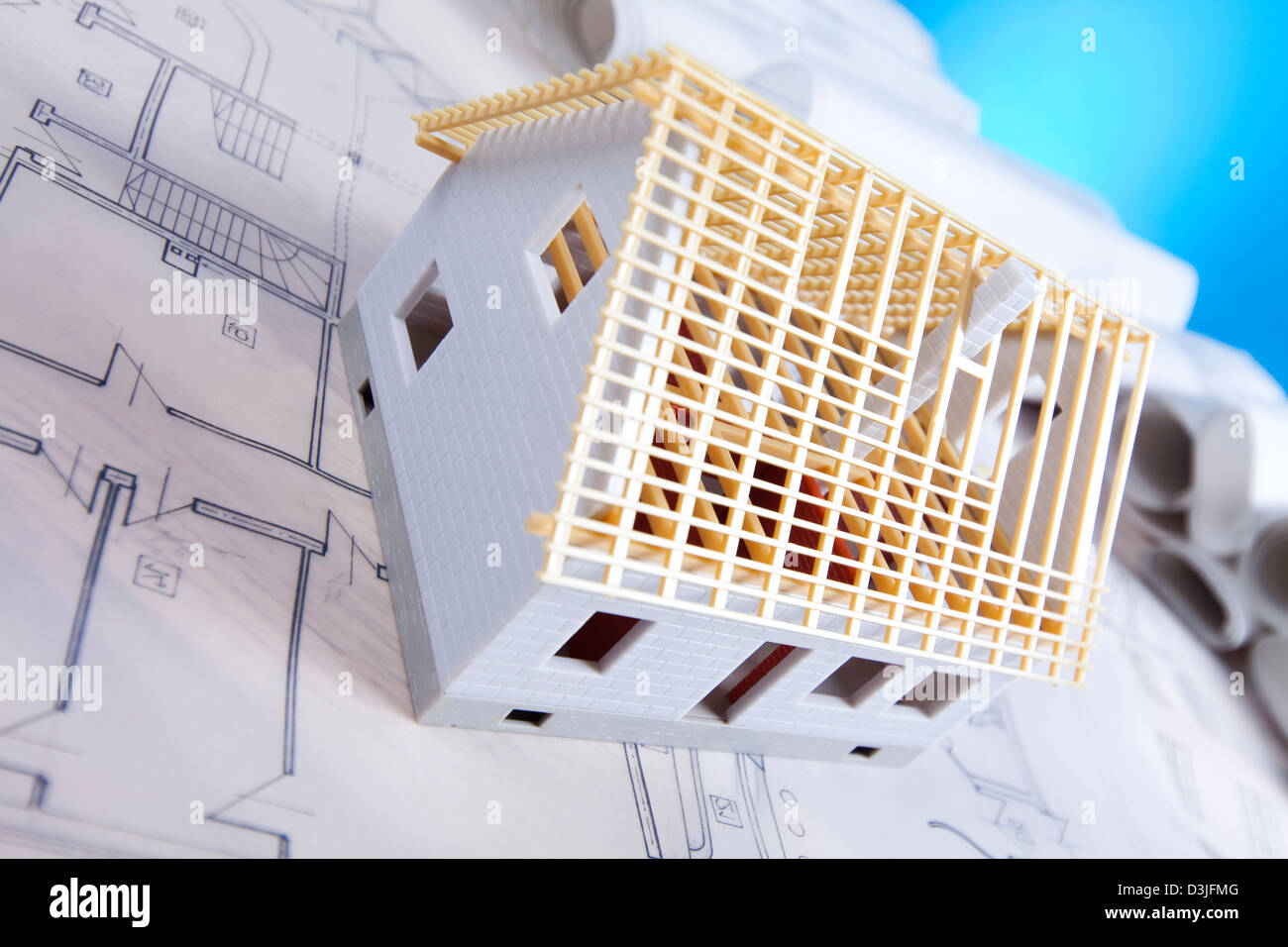 Architecture plan & home Stock Photo - Alamy