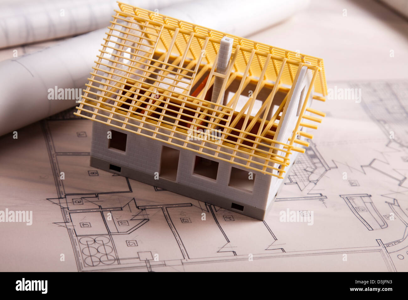 Architecture plan & home Stock Photo - Alamy
