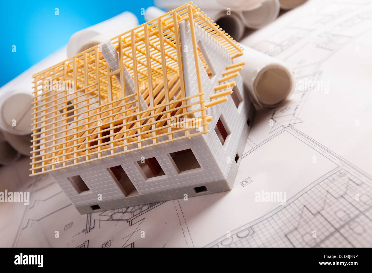 Architecture plan & home Stock Photo - Alamy