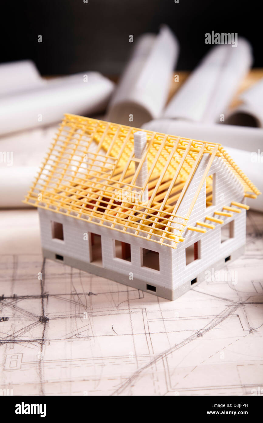 Architecture plan & home Stock Photo - Alamy