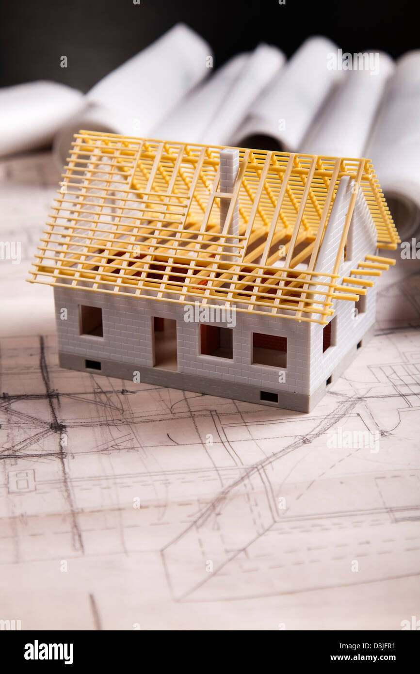 Architecture plan & home Stock Photo - Alamy
