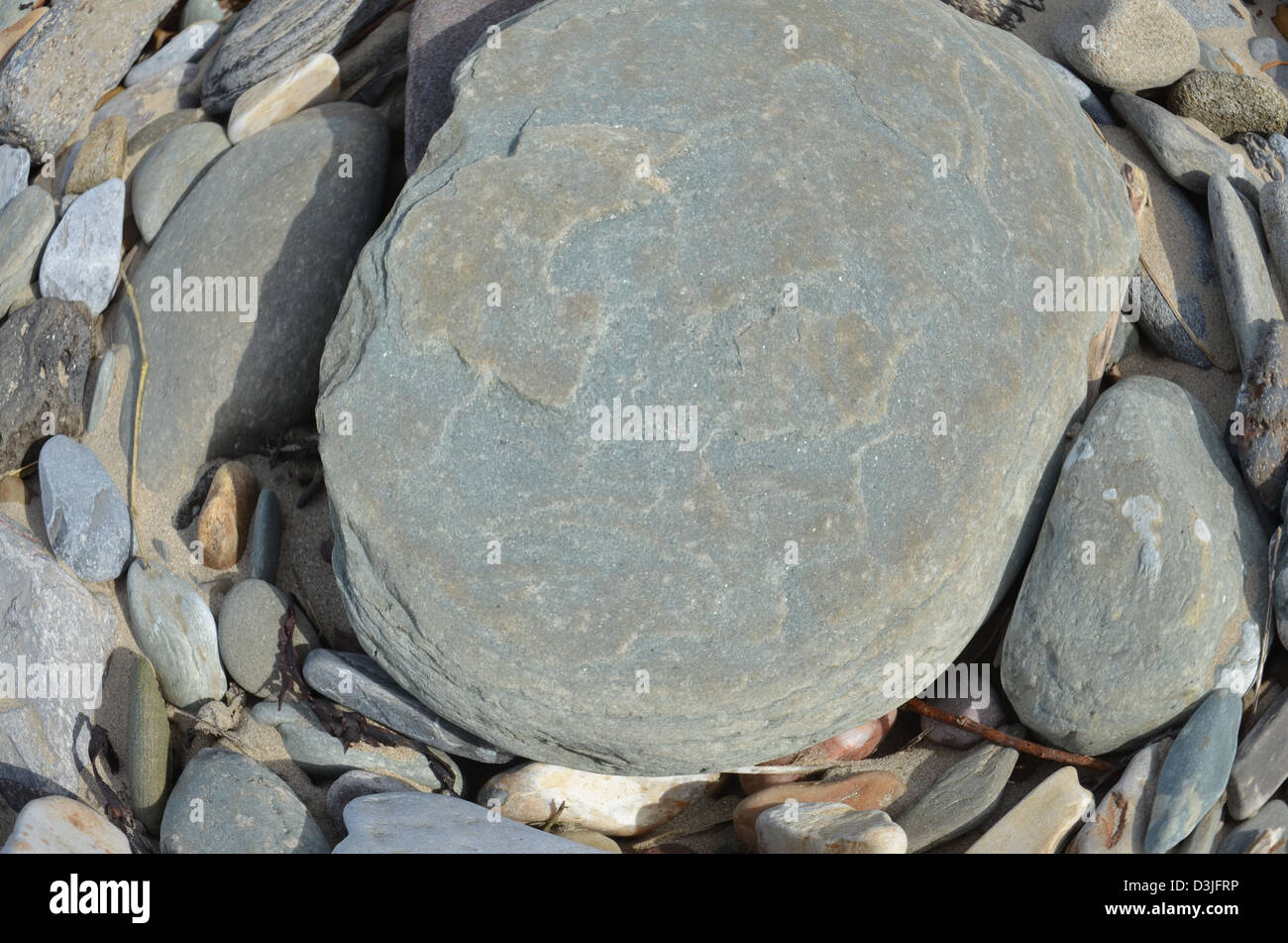 Pebble Witheyes Pebbles A fisheye view of pebbles Stock Photo - Alamy