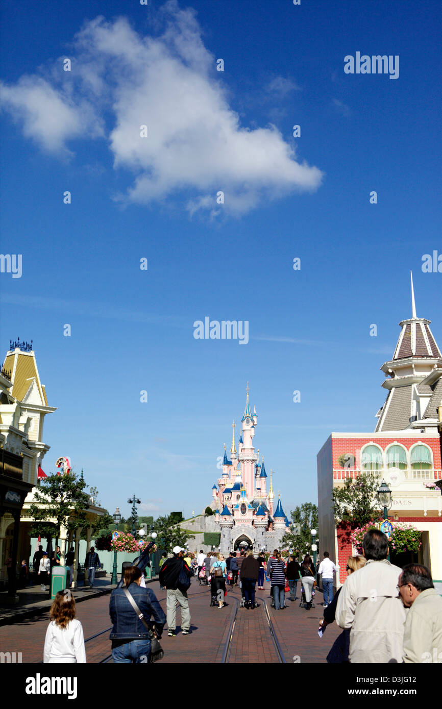 Disneyland, Paris - rides, characters, entertainment, theme park Stock Photo