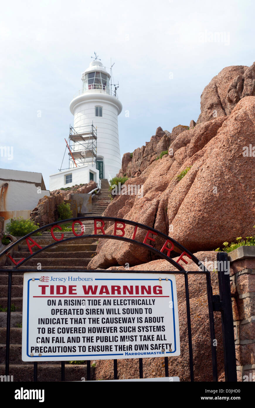 Corbiere Lighthouse, Jersey, Channel Isles Stock Photo