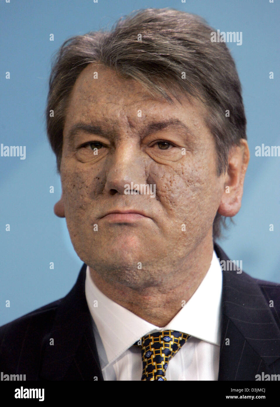 (dpa) - Ukrainian President Viktor Yushchenko pictured in Berlin, Germany, 9 March 2005. Stock Photo