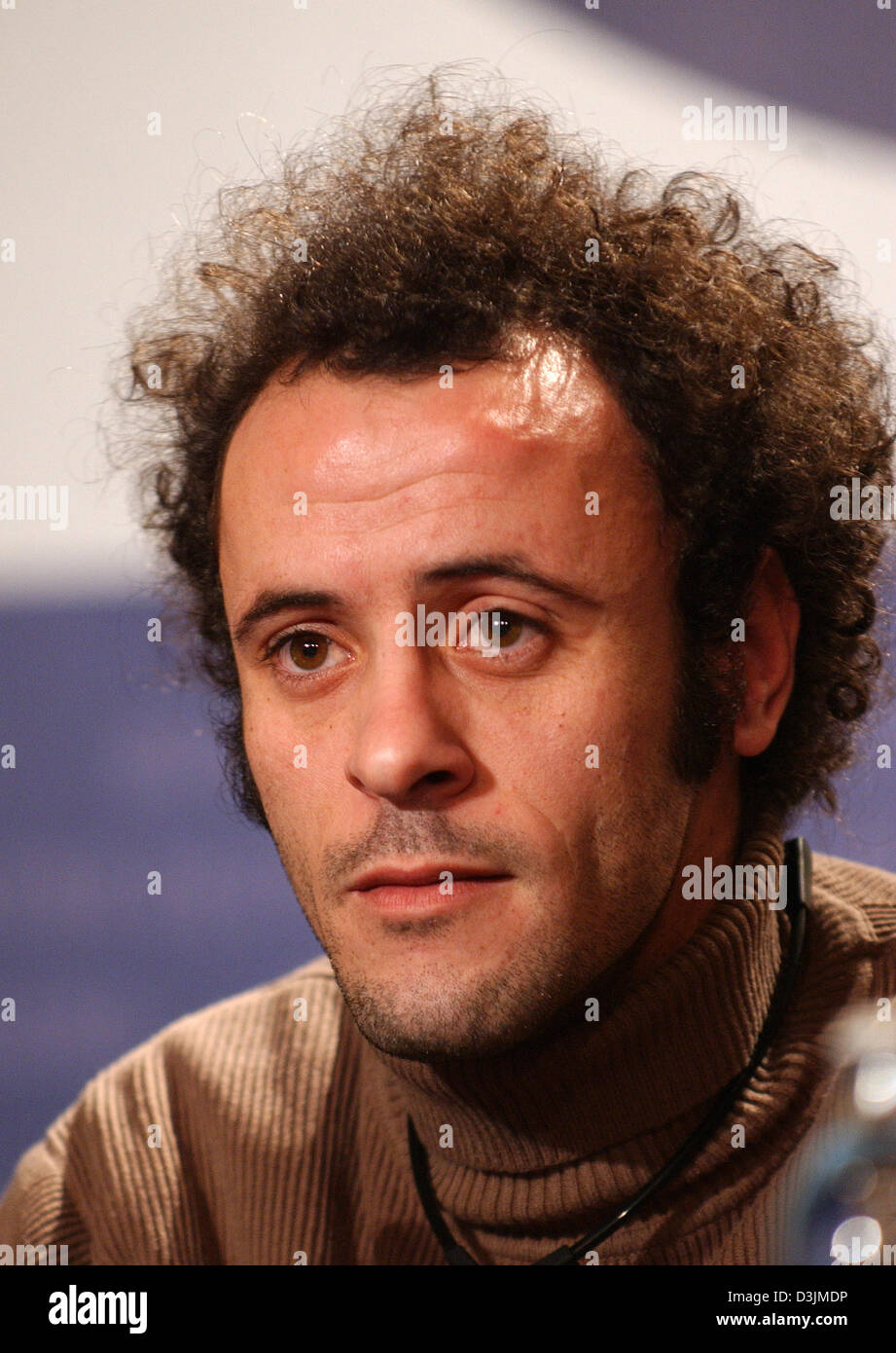 (dpa) - Actor Ali Suliman pictured during the press conference for the presentation of the film 'Paradise Now' (Germany/France/Netherlands) at the 55th Berlinale international film festival in Berlin, Germany, 14 February 2005. Stock Photo
